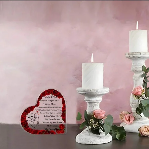 1pc Acrylic Heart-Shaped Ornament – Valentine's Day & Anniversary Gift 😍🔥🔥 - Picture 4 of 8